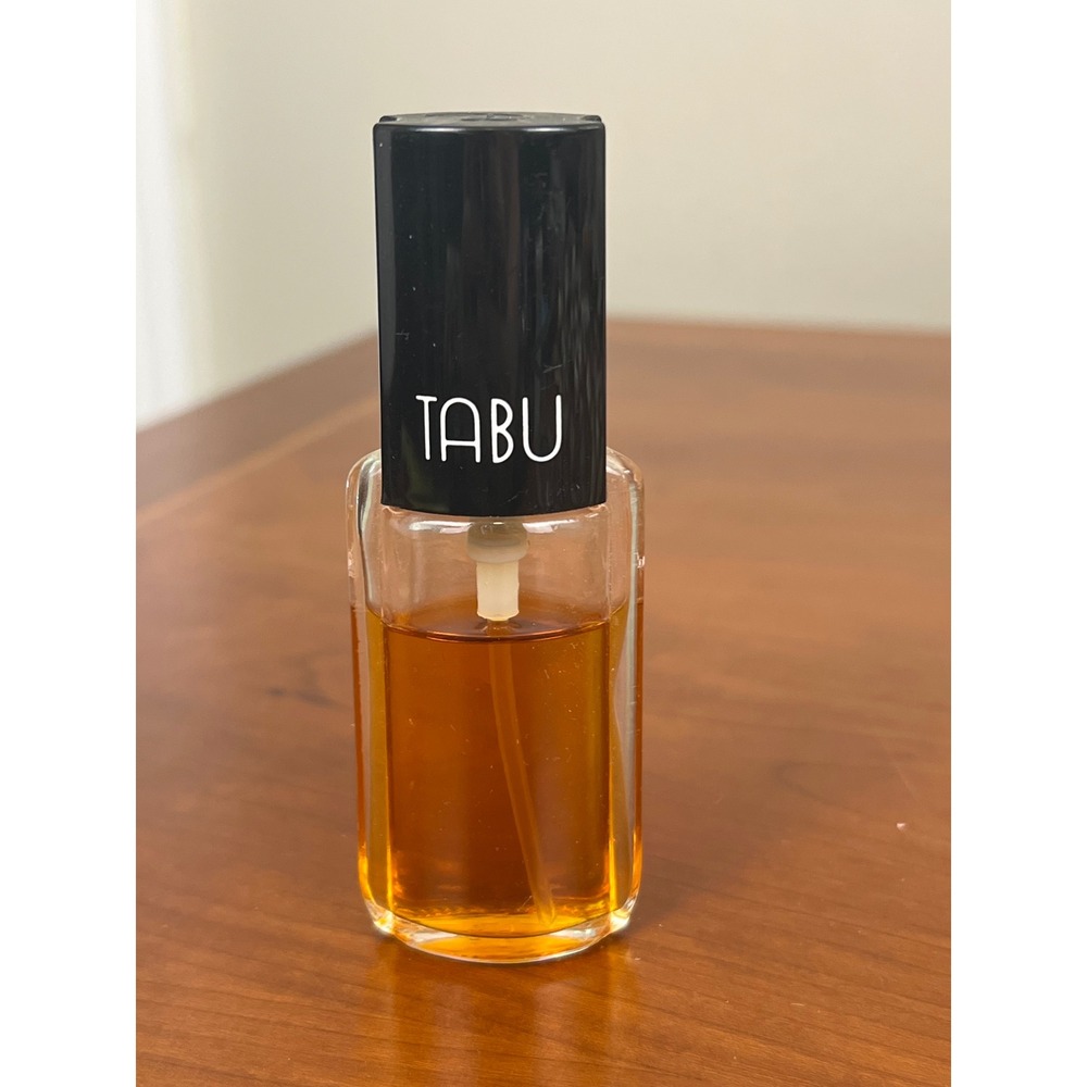 Vintage Tabu Dana Perfume Bottle Collectible Glass Spray Vanity Decor 3.25in